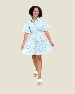 Camille Lace Puff Sleeve Dress