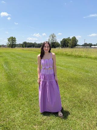 Lavender Dreams Embroidered Set