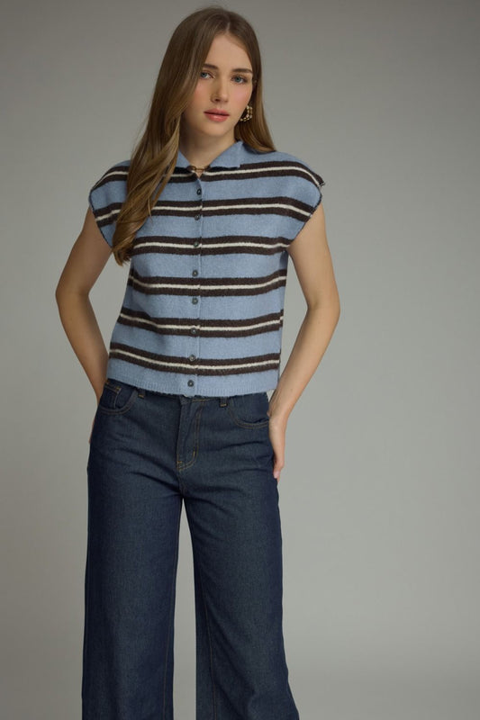 Skyline Stripe Sweater Vest