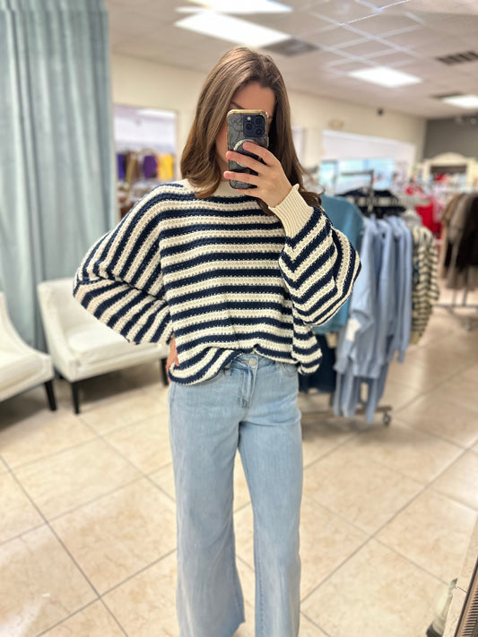The “Sail Away” Striped Sweater