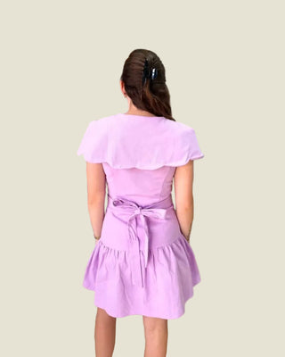 Scalloped Collar Mini Dress