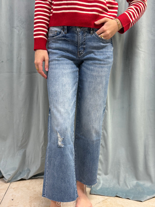 Mica Crop Wide Leg Jeans