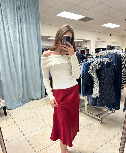 Off-the-Shoulder Dream Sweater