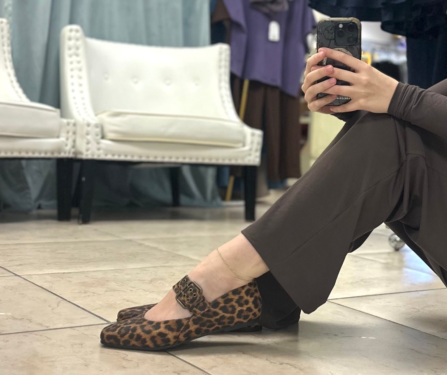 Wild Side Mary Jane Flats