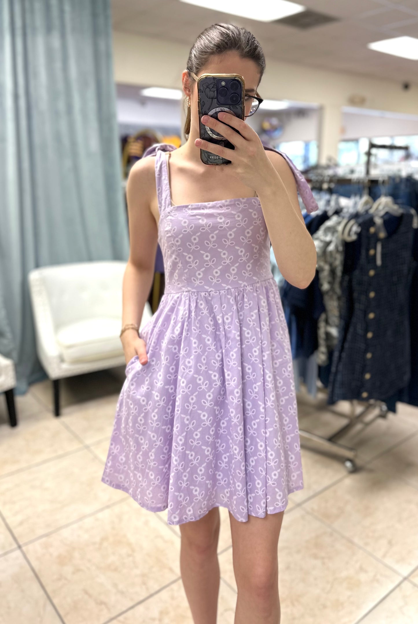 Stitched Bow Tie Dress