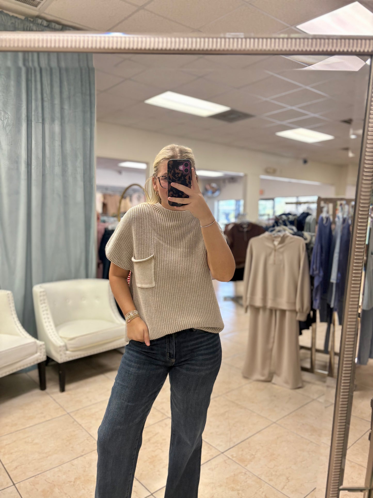 The “Coastal Comfort” Knit Sweater