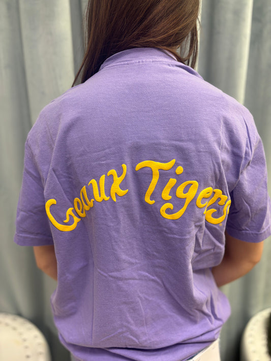 Heart LSU Geaux Tigers Tee