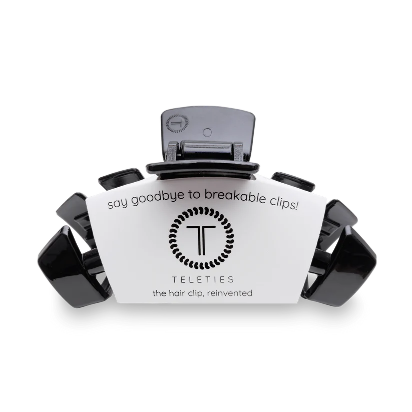 Classic Jet Black Large Claw Hair Clip