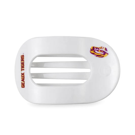 Geaux Tigers! Large Flat Round Hair Clip
