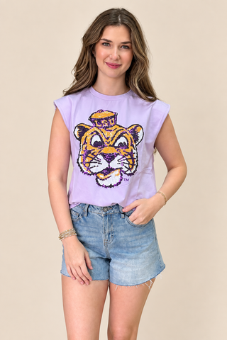 Saturday Sparkle LSU Tank