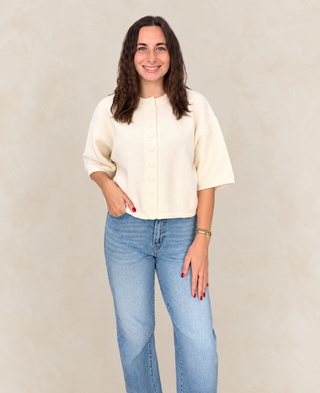 Southern Belle Button Sweater