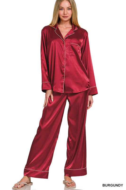 Sophia Satin Pajama Set