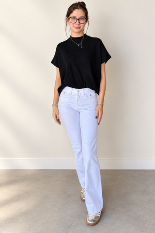 Lila Luxe Utility Pants- White