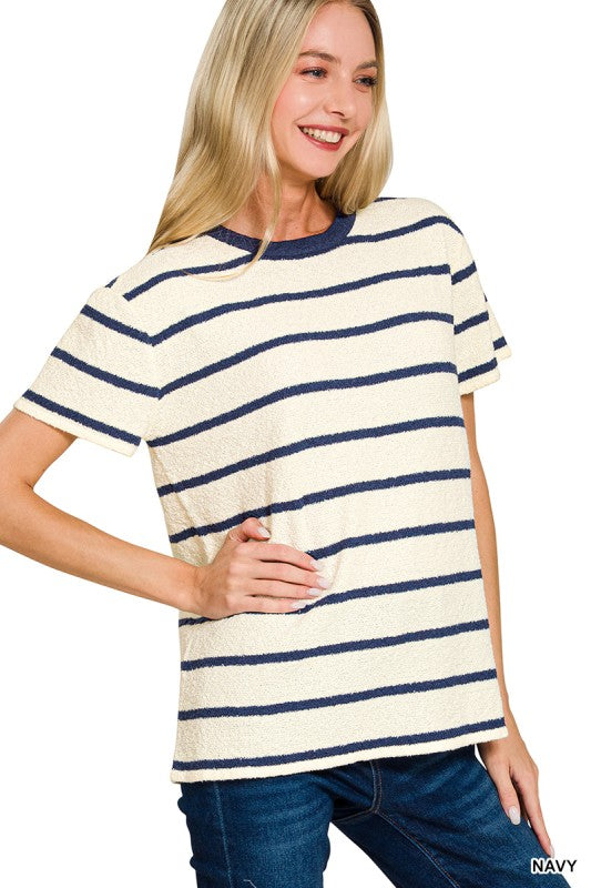 The Hallie Loop Stripe Top