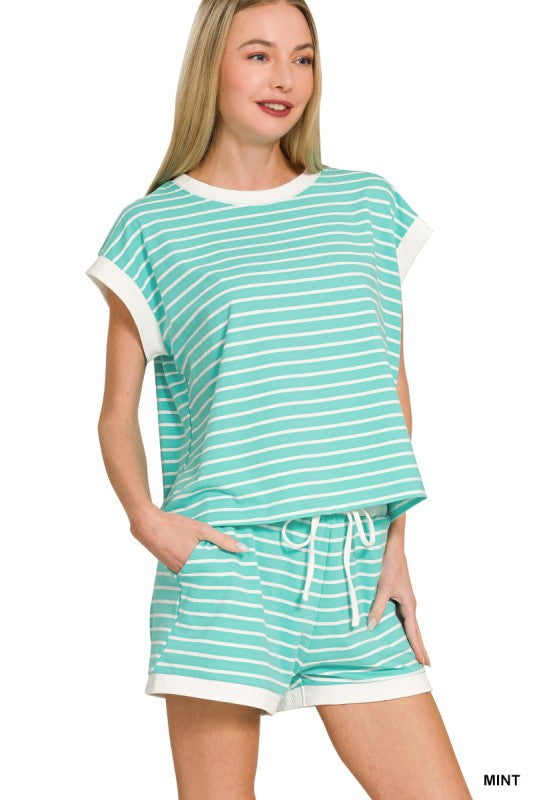 The Haven Stripe Lounge Set