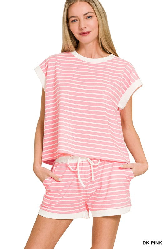 The Haven Stripe Lounge Set