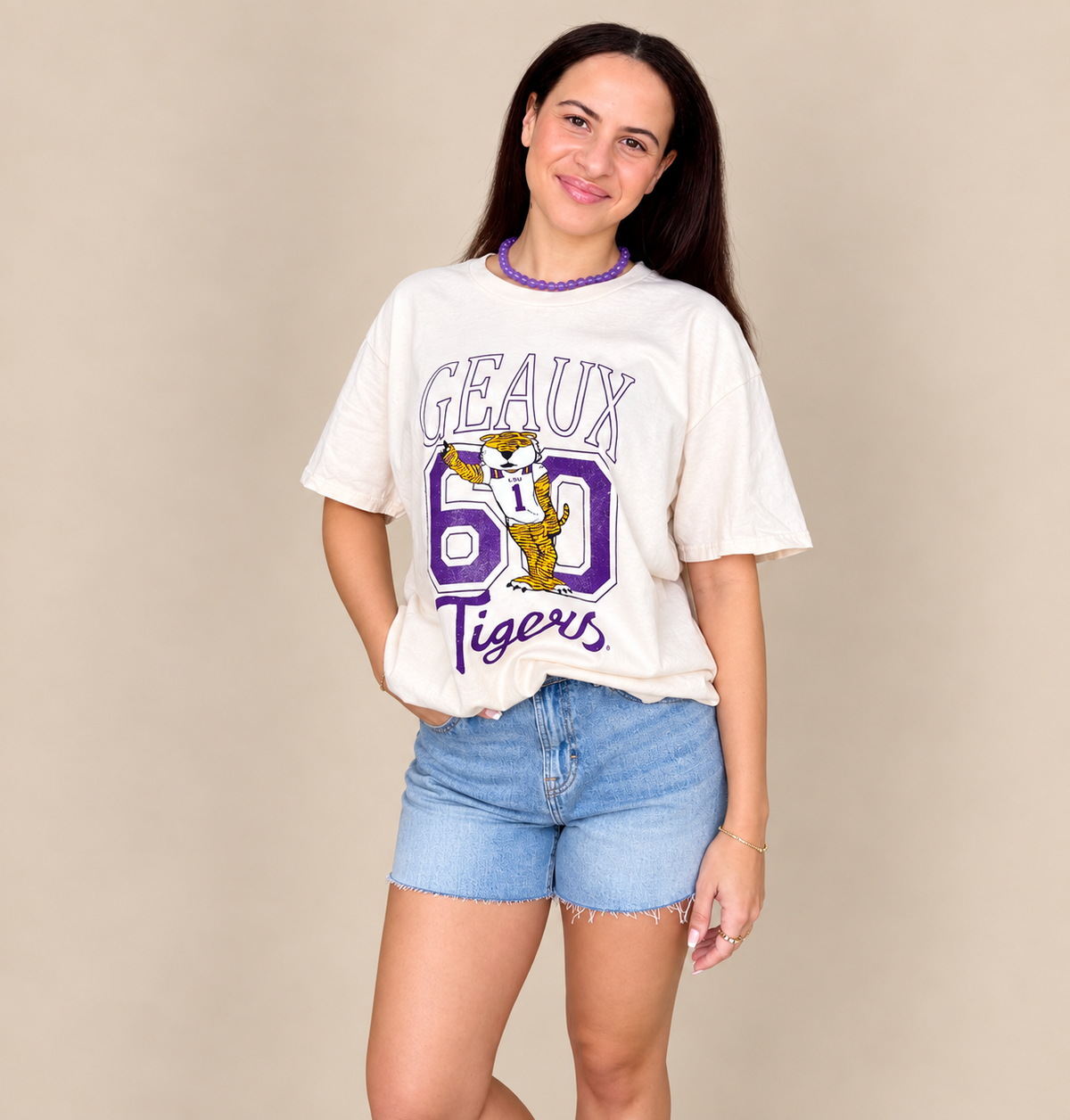 LSU Tigers Vintage Thrifted Graphic Tee