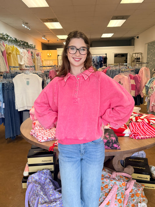 The Monroe Vintage Wash Top