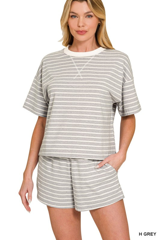 The Annie Stripe Set