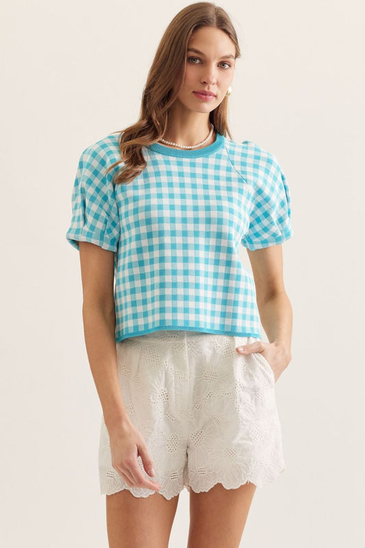 Maggie Mae Gingham Top