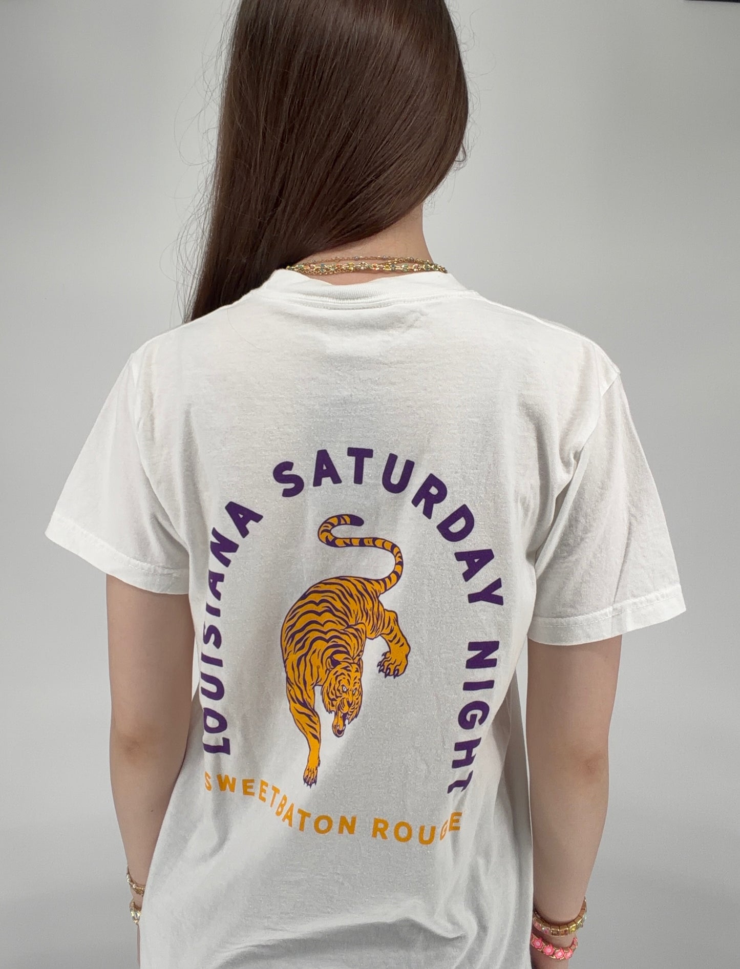 Louisiana Saturday Night Tiger Pocket T-Shirt