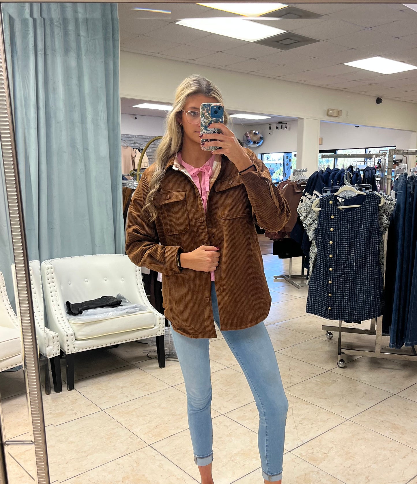 Ruston Ridge Reversible Corduroy Shacket