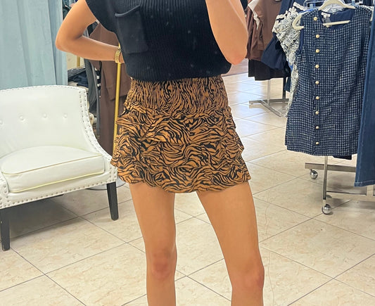 Bayou Bengal Ruffle Skort