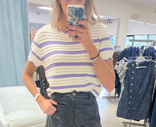 The Lavender Stripe Sweater