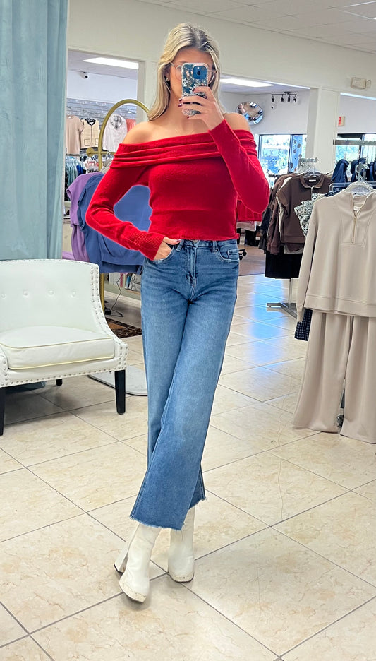 Off-the-Shoulder Dream Sweater