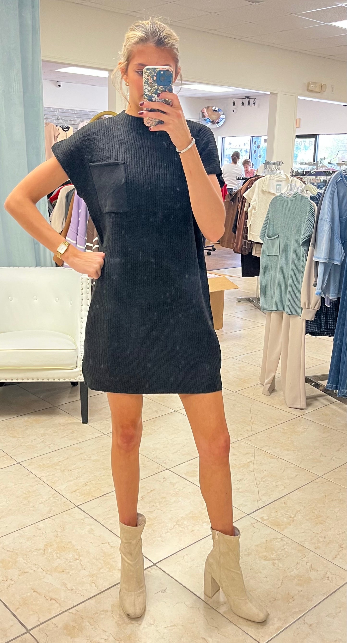 The Cozy Pocket Sweater Dress