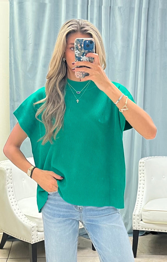 The Brynn Ribbed Sweater Top