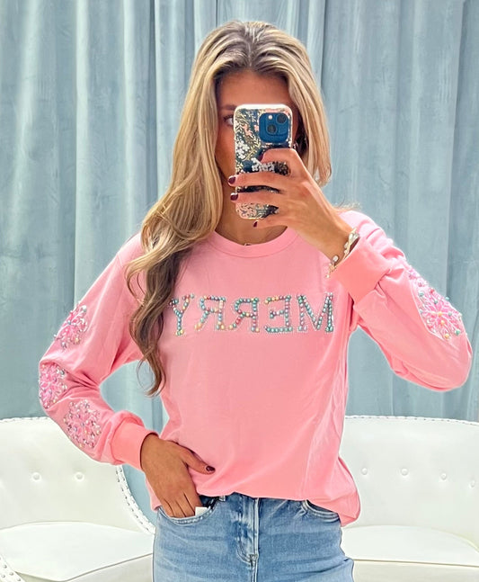The Merry Sequin Top