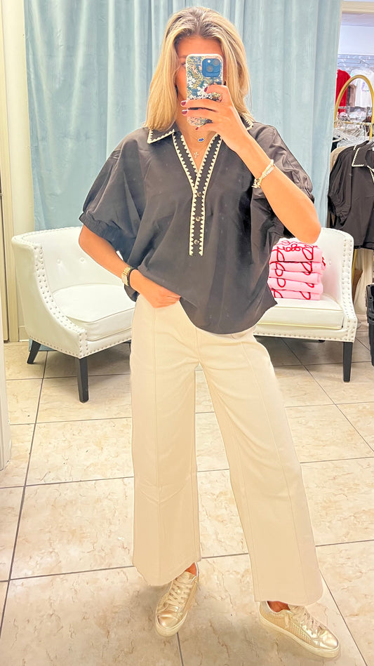 The Stella Trim Detail Top