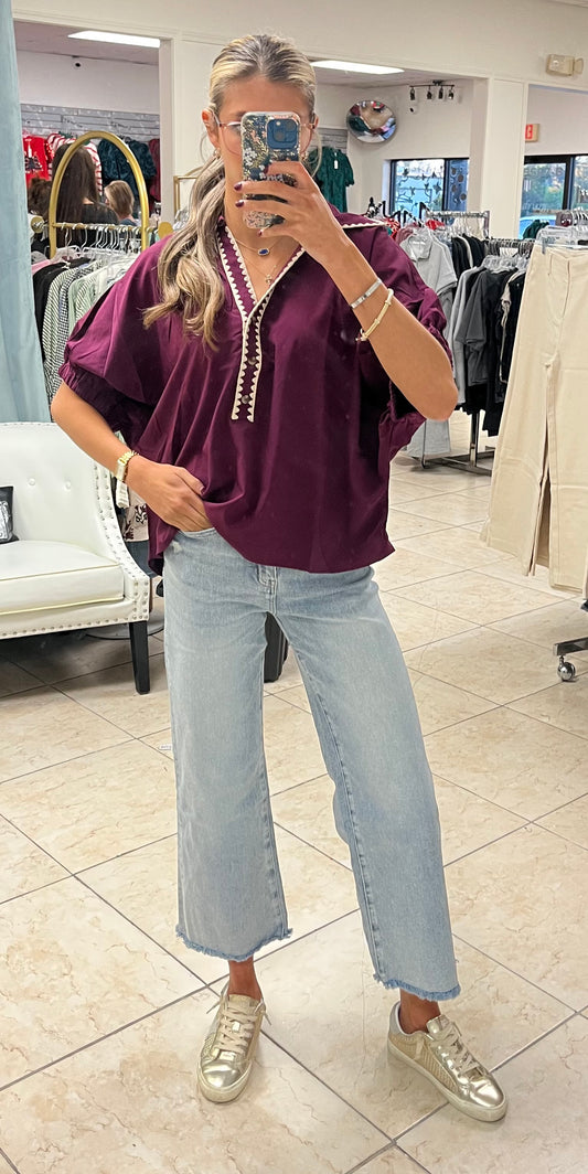 The Stella Trim Detail Top