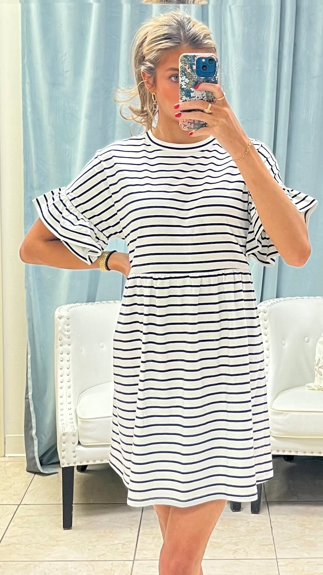 The Coastal Breeze Stripe Dress