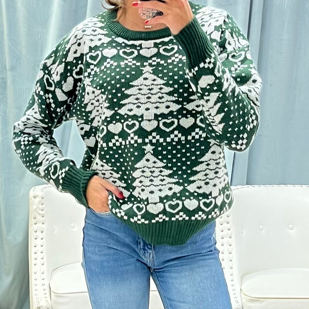 Merry Heart Holiday Sweater