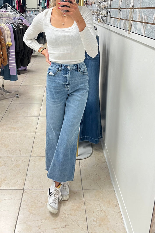 Mica Super High Rise Wide Leg Jean