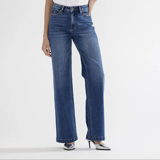 Mica High Rise Wide Leg Captain Blue Jeans