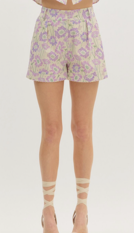 The Tara Floral Shorts