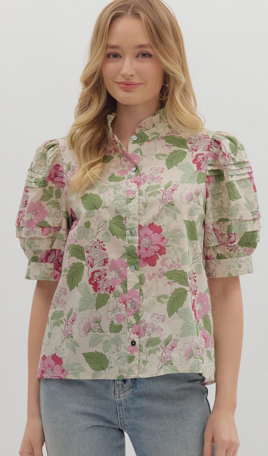 The Sally Floral Top
