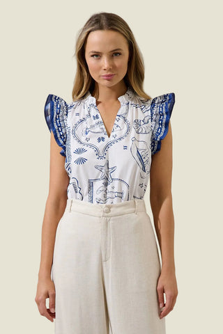 Adelina Ruffle Top