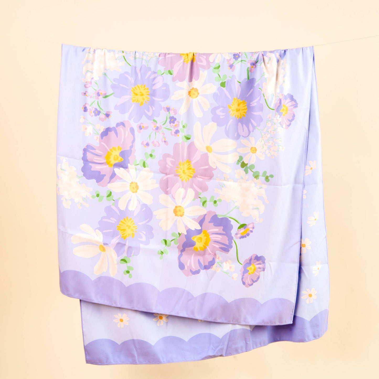 XL Quick-Dry Beach Towel-Bouquet Beauty Purple
