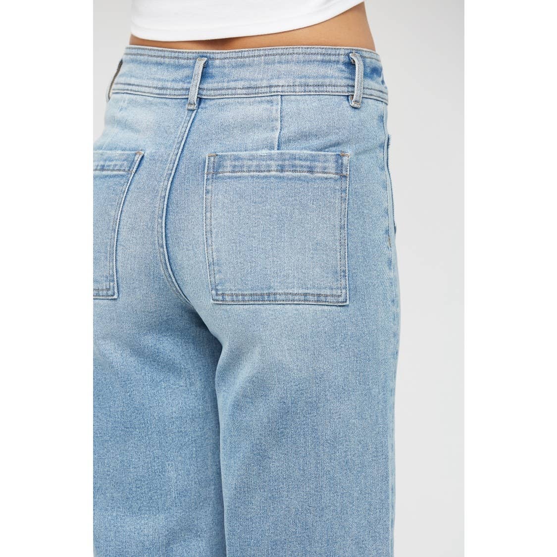 Harper Cropped Wide Leg Jeans