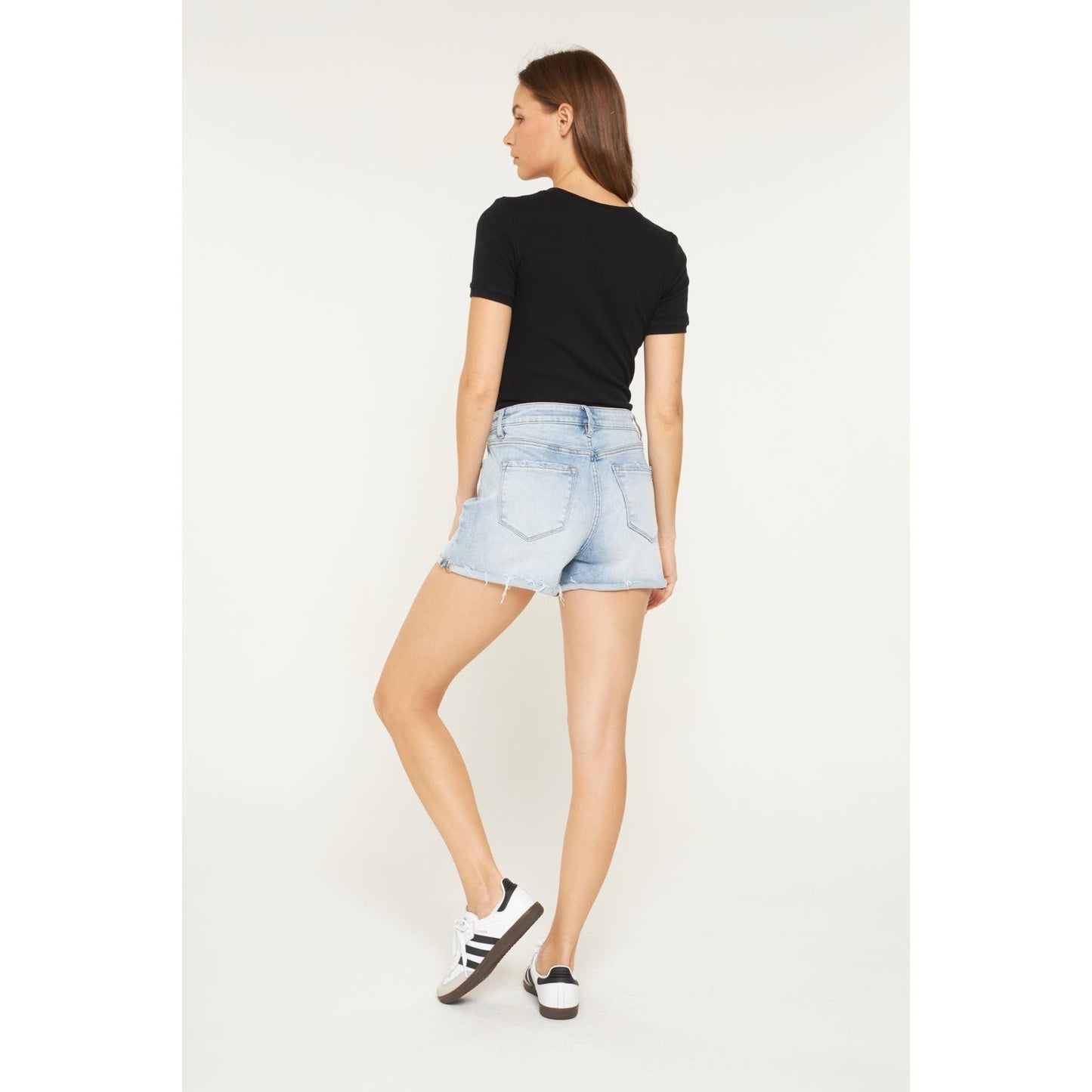 Laurie Distressed Denim Shorts