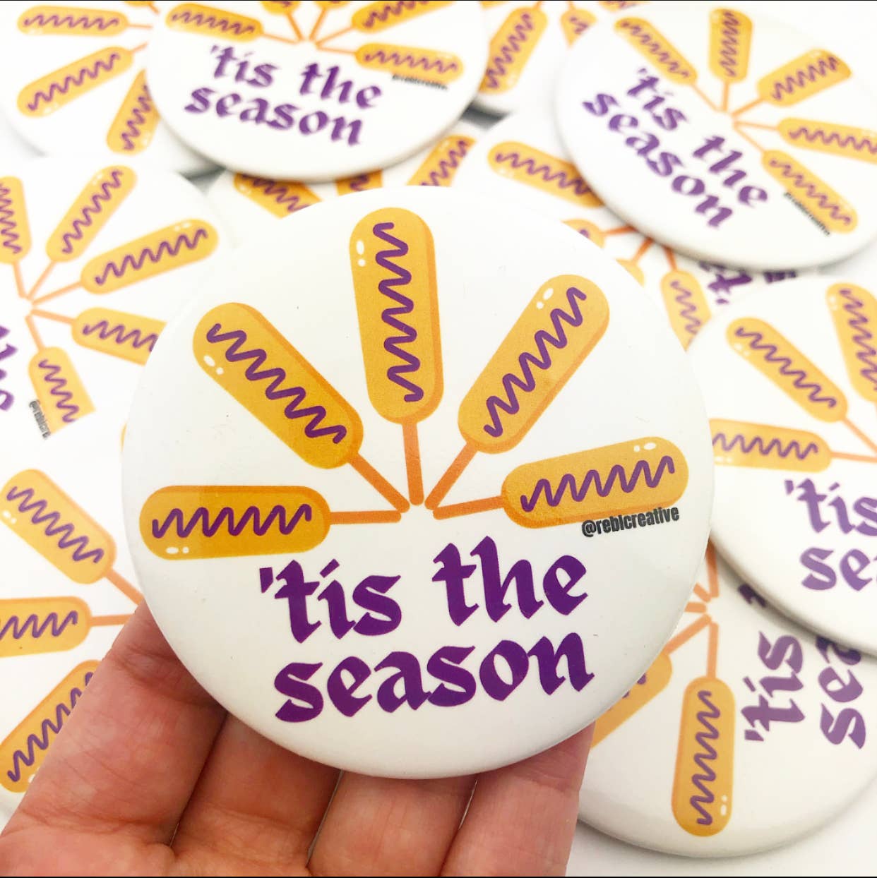 Corndog Season - Game Day Button