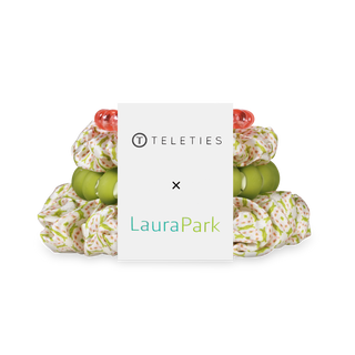 Packaged product with 'Teleties' and 'Laura Park' branding on a white background