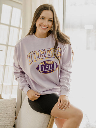 LSU Tigers Wonka Football Orchid CC Sweatshirt