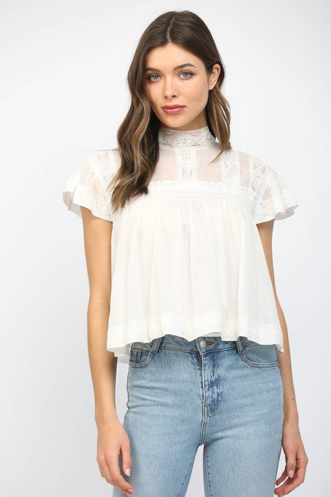 Lauren Ruffled Top