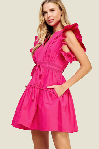Jillian Sleeve Poplin Dress