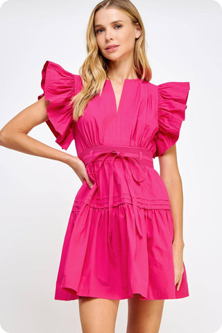 Jillian Sleeve Poplin Dress